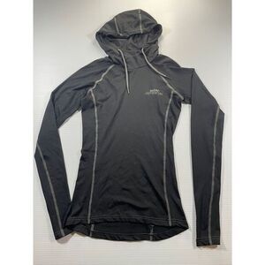 MDV active Black Hooded Athletic Jacket‎ Performance Running Workout Top XS